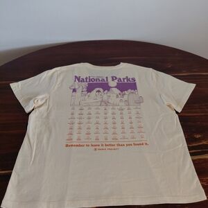 National Parks Tracking Shirt, Utah California Cream